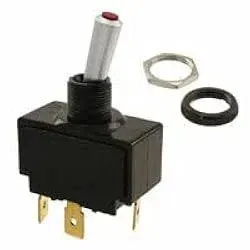 Carling Tech LT-1511-610-012 Toggle Switch, SPST, 20A @ 12V, Lighted, Waterproof