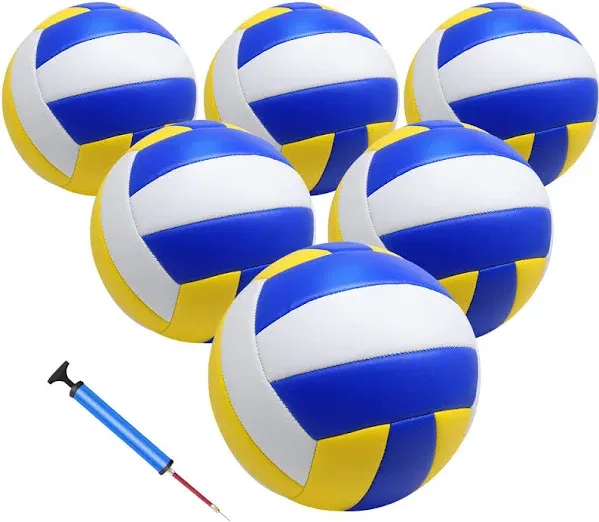 6 Pack Official Size 5 Volleyball Balls