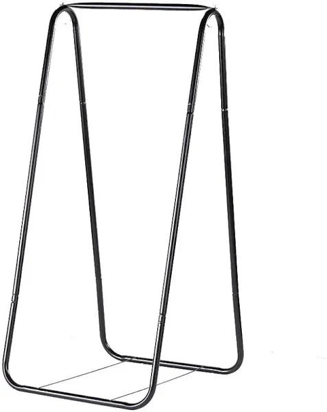 Hammock Chair Stand Hanging Padded Swing Heavy Duty Steel Outdoor Black