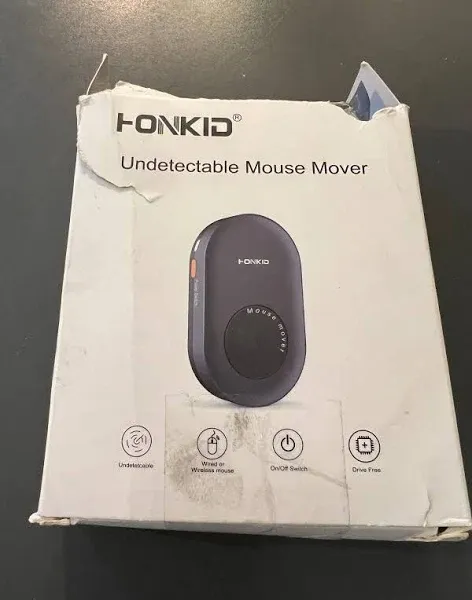 HONKID Mouse Jiggler USB with Countup Timer LCD, Mouse Mover Jiggler with 3 Realistic Random Movements and Memory Function,Simulate Mouse Move to Keep Computer Awake