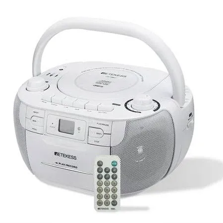 Pbochi Portable CD Player Boombox with FM Radio,Bluetoot<wbr/>h 5.1, LCD Display,USB