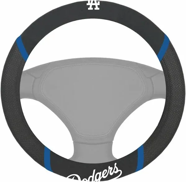 FANMATS Los Angeles Dodgers Embroidered Steering Wheel Cover