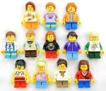 5 New LEGO Random Kid Minifigures - Children, Boys, Girls Minifigs