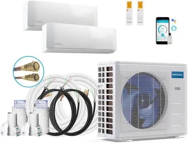 MRCOOL DIY 4th Gen 2-Zone Mini- Split Air Conditioner and Heat Pump