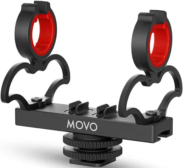 Movo SM6 Ultraflex Premium Shockmount for Shotgun Microphones – Compatible with Rode NTG Series, Sennheiser MKE600, Audio-Technica AT875R, and More