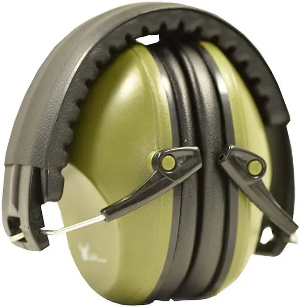 Earmuffs hearing protection with low profile passive folding design 26