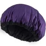 Debecty Deep Conditioning Heat Cap Microwavable Heat Cap for Steaming Hair Styling and Treatment Steam Cap Steaming Haircare Therapy (Purple)