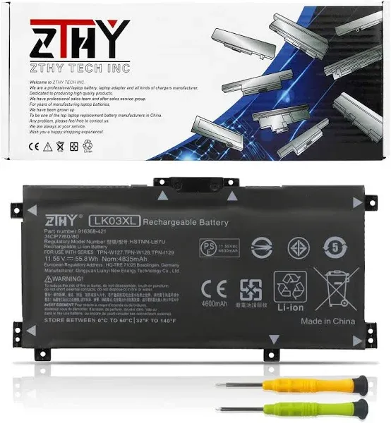 LK03XL L09281-855 Battery Replacement for HP Envy X360 15-bp 15-bq 15-cn 17-ae 17-ce 17-bw 15-cr0xxx 15m-bp1xx 15m-cn0xxx 15-cn1xxx 15m-cp0xxx 15m-bp0xx bq021dx bp112dx 17m-ce1013dx ce0xxx ae0xxx