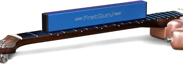 FretGuru Sanding Beam Fret Leveler – (10" ~ 250mm) Professional guitar luthier leveling file includes 100, 240, 320 Grit Peel and Stick Sandpaper and naphtha based adhesive remover wipes