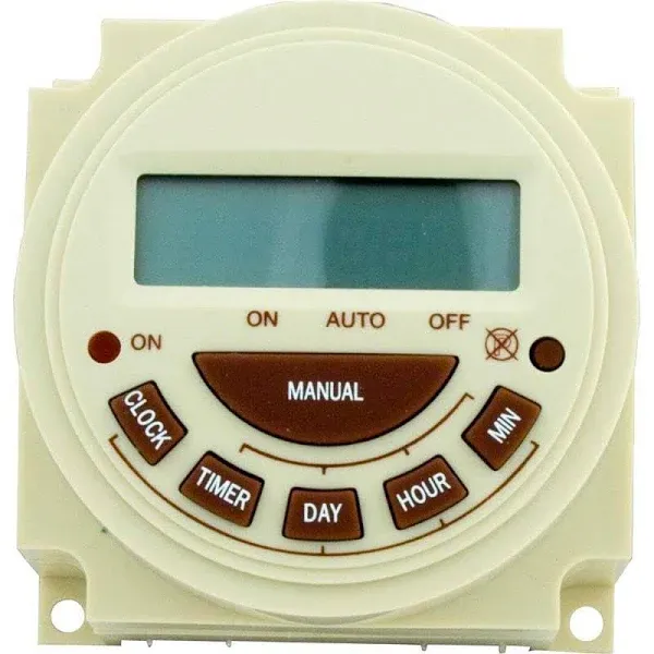 Intermatic Pb374E Timer, 240V Spst 7-Day Digital Panel Mount Pool & Spa Timer