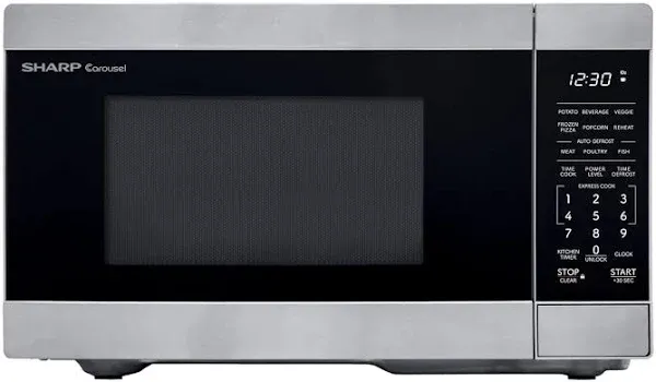 SHARP SMC0761KS Oven Countertop Microwave, 0.7 CuFt, Stainless Steel