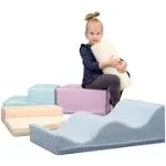 Iglu Set 28 Pastel Color Soft Play Large Foam Blocks Indoor Climbing T