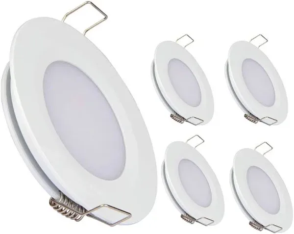 RV Boat Recessed Ceiling Light 4 Pack Super Slim LED Panel Light