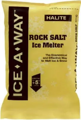 Ice-A-Way Rock Salt 50lb Bag