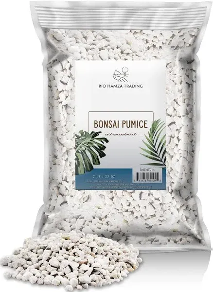 Horticultural Bonsai Pumice Soil Amendment (2 LB), Supplement for Bonsai and Cactus Indoor Plants