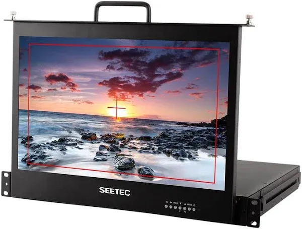 SEETEC 17.3 inch SC173-HSD-56 1RU Pull Out Rack Mount Monitor