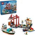 LEGO 60422 City Seaside Harbor with Cargo Ship