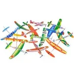 Big Mo's Toys 8 Inch Glider Planes - 24 Pack