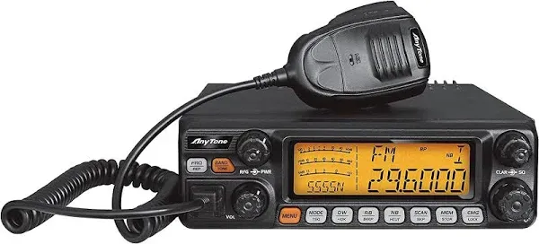 AT-5555N II AnyTone 10 Meter Radio for Truck with CTCSS/DCS Function