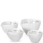 Portmeirion Sophie Conran White Measuring Cups | Set of 4 Measuring Cups for Kitchen and Baking in Assorted Sizes | Made from Fine Porcelain | Dishwasher Safe