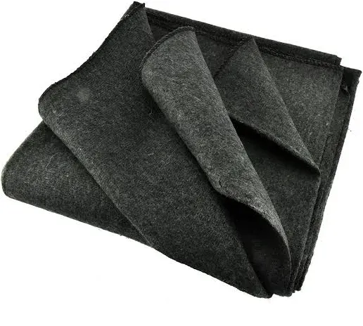 SE BI51802GR Warm 2-Lb. Blanket (51" x 80") with 50-70% Wool, Gray