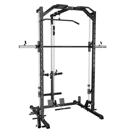 ER KANG Smith Machine Power Cage 2000LBS Power Rack with Cable System