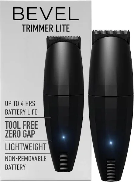 sealed Beard Travel Trimmer Lite for Men Black Edition Cordless Trimmer, 4 Hour