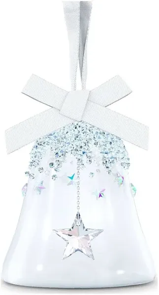 SWAROVSKI Bell & Star Holiday Ornament, Small, Clear Crystals