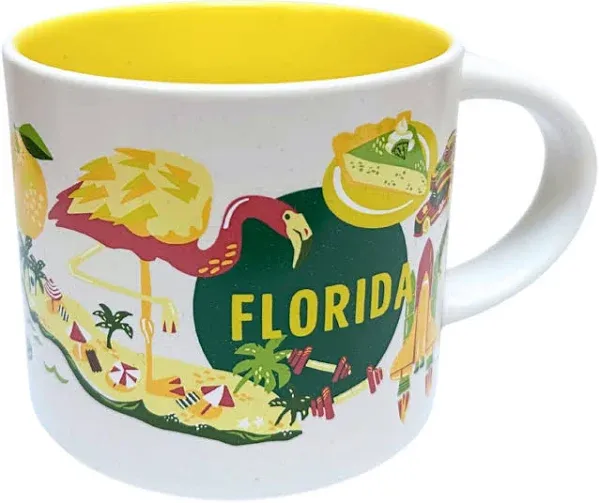 Starbucks Discovery Series Florida Ceramic Mug, 14 Oz