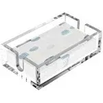  Acrylic Guest Towel Napkin Holder, 9x5.5x2.5 Inch Paper 9 x 5.5 x 2.5 IN Clear