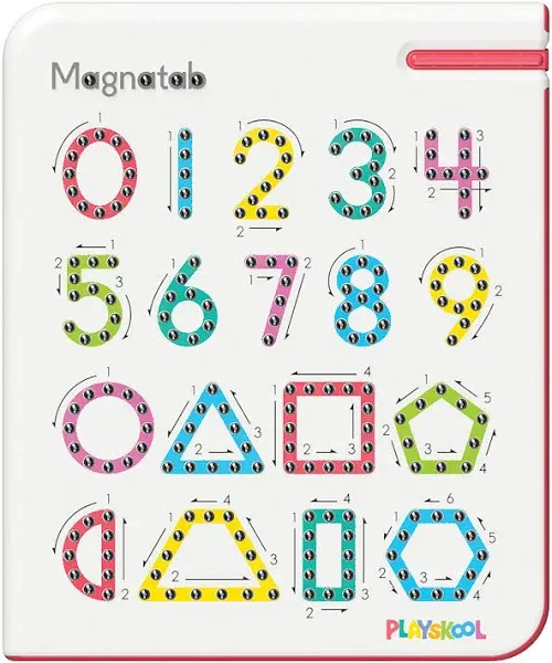 Magnatab Playskool Numbers and Shapes | Learning and Sensory Drawing Tool NEW