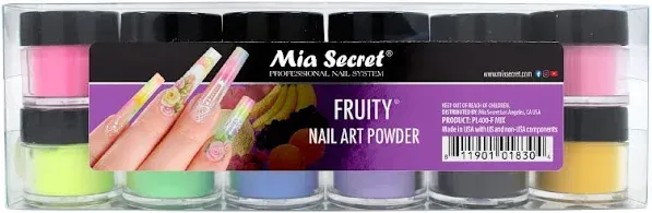 Mia Secret -Fruity Collection Nail Acrylic Powder set of 12