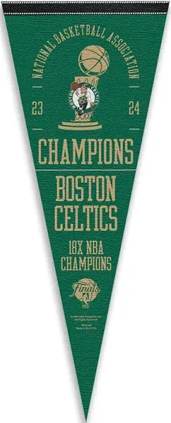 WinCraft Boston Celtics 2024 Finals Champions Pennant Flag