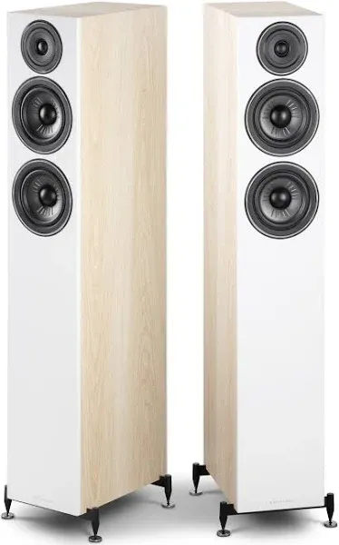 Wharfedale Diamond 12.4 Tower Speakers (Light Oak, Pair) | Reverb