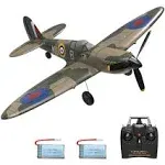 VOLANTEXRC 4-CH Spitfire One Key Remote Control Airplane with Xpilot Stabilizer