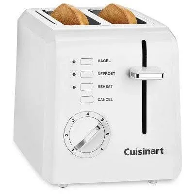 Cuisinart 2 Slice Compact Toaster – White