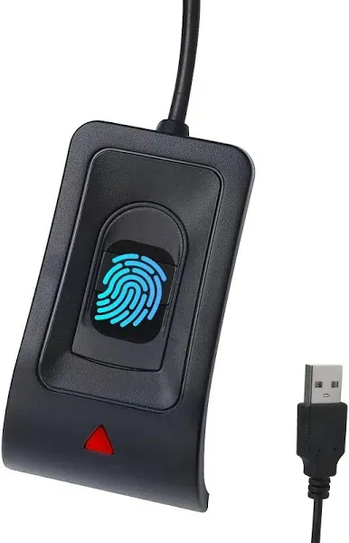 JIANBOLAND USB Fingerprint Reader Fingerprint for Windows10/11, Windows Hello Automatic Driver Installation with 5ft Extension Cable-Windows Password Free Operation