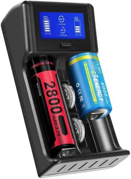 Universal Battery Charger Smart Charging All Types of Lithium Ion Batteries F...