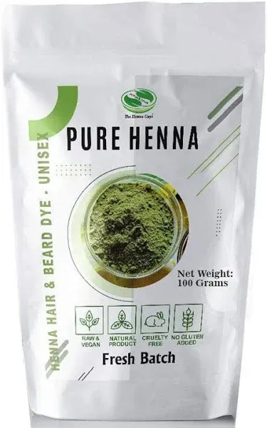 The Henna Guys Hair Dye - Natural Red Color, Conditions & Covers Grays - 200g Pure Henna Powder