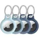 Belkin Secure Holder with Key Ring for Apple AirTag 4-Pack Whit Ultra Secure