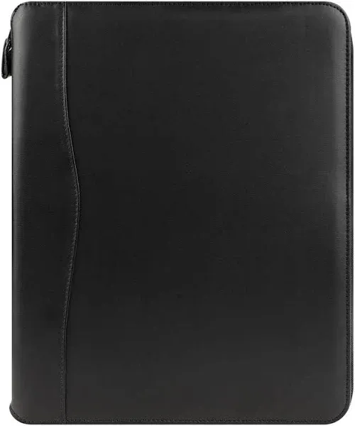 Franklin Covey 21221 Black Faux Leather Full Zip Close 7 Ring Planner 8x10.25x2