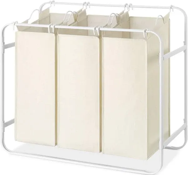 Home &amp; Kitchen Removable Bags-White &amp; Canvas Laundry Sorter,Laundry Hampers