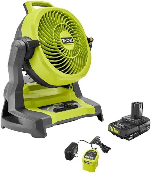 RYOBI PCL851 ONE+ 18V Cordless 7-1/2 in. Bucket Top Misting Fan (Tool Only)