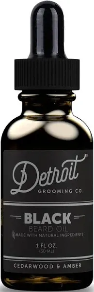 Detroit Grooming Co. Black Beard Oil - Amber Bourbon 1 oz