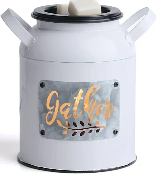 NAFANG Milk Can Wax Melt Warmer, Scentsy Wax Warmer,Metal Wax Burner, Farmhouse Wax Warmers for Melting Scented Wax Cubes,Candle Wax Warmer for