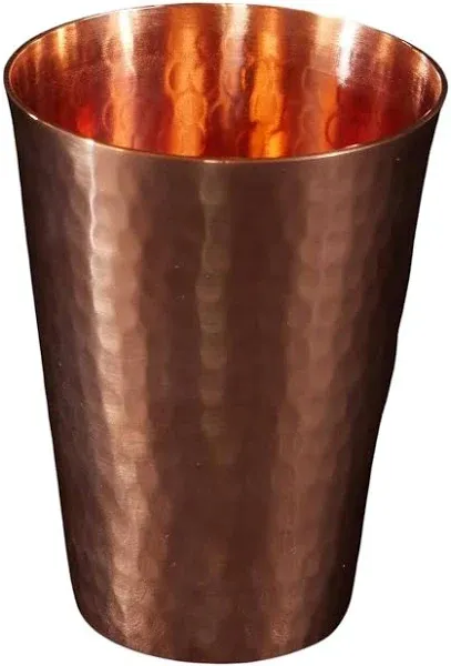 Sertodo Copper Ice Tea Cup | 25 Ounce Capacity | 100% Pure Copper, Heavy Gauge, Hand Hammered | Ayurvedic Drinking Vessel | Fancy Cocktail Cup