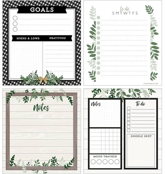 Carson Dellosa Farmhouse Notepad Set