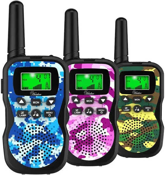 Kids Walkie Talkies,3 Pack 22 Channels 2 Way Radio Toy with Flashlight and LCD Screen,3 Miles Range Walkie Talkies for Kids Outside Adventures, Camping, Hiking