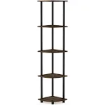 Furinno Turn-N-Tube 5 Tier Corner Display Rack Multipurpose Shelving Unit