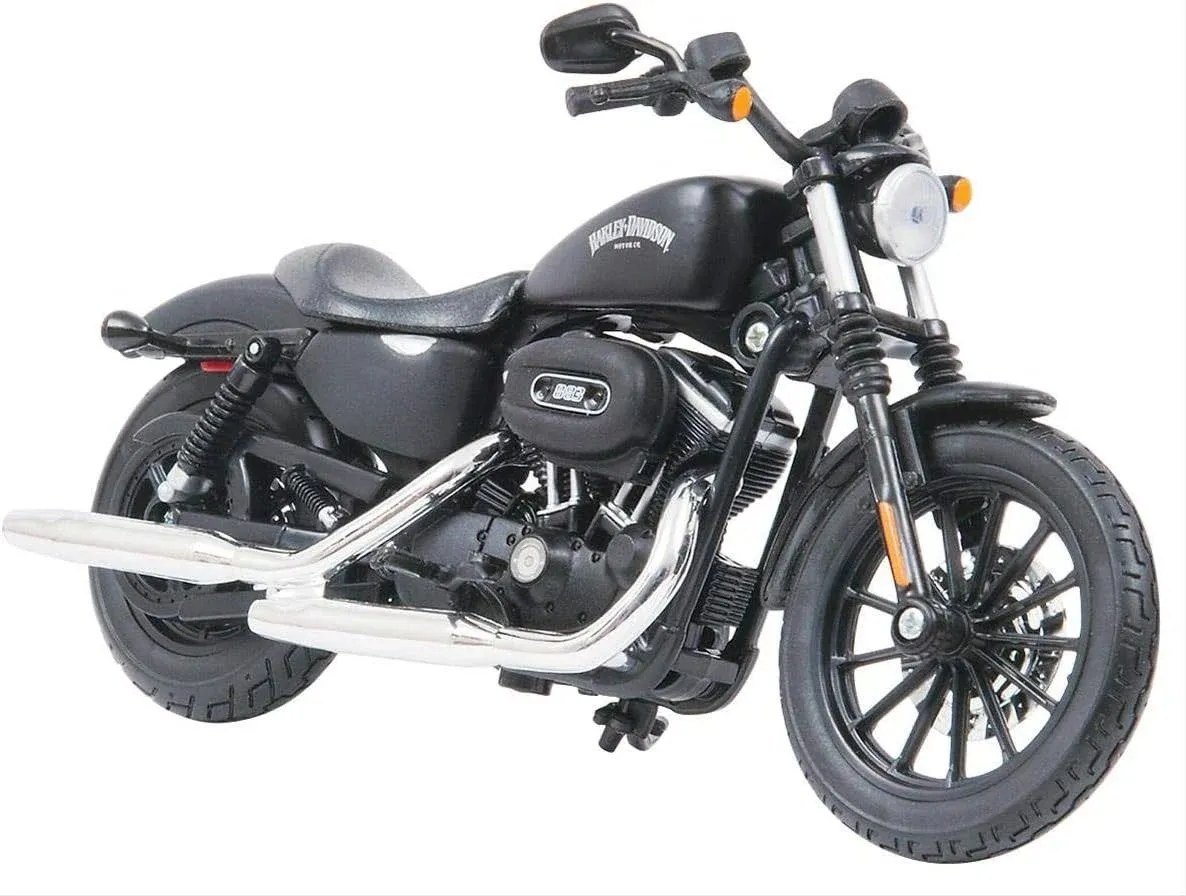 Maisto 1:18 Harley Davidson 2014 Sportster IRON 883 BLACK MOTORCYCLE BIKE Model 